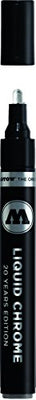 Molotow ONE4ALL Acrylic Paint Pump Marker, 4mm, Liquid Chrome, 1 Each (703.103)