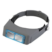 Headband Magnifier Visor Double Lens, YTOM Head Mounted Magnifier Jewelers Jewelry Visor Opitcal Glass Binocular Magnifier with Lens - 1.5X 2X 2.5X 3.5X Magnification