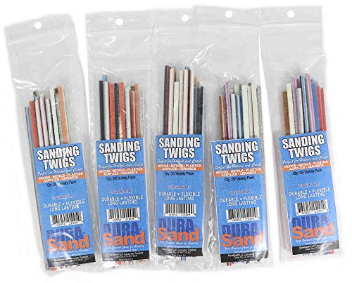 DuraSand Sanding Twigs, Hobby Craft and Models, Mixed Grit Bulk Discounts (5 Pack)