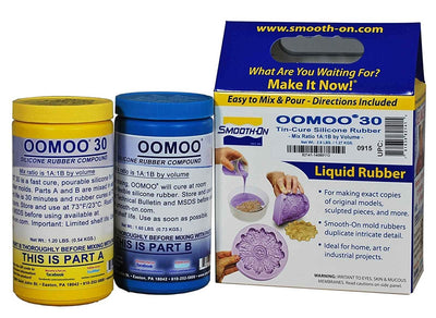 Smooth-On Silicone Mold Making, Liquid Rubber OOMOO 30, Easy to Use - Trial Size 2.8 lb